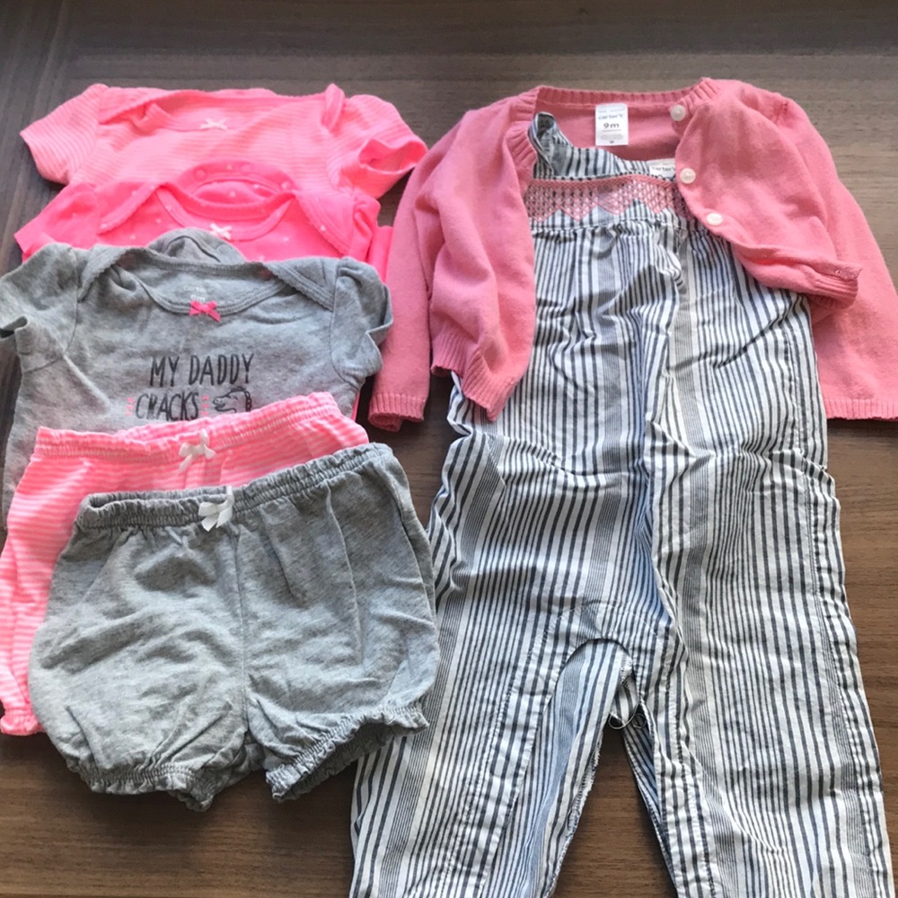 7 carters baby girl sets